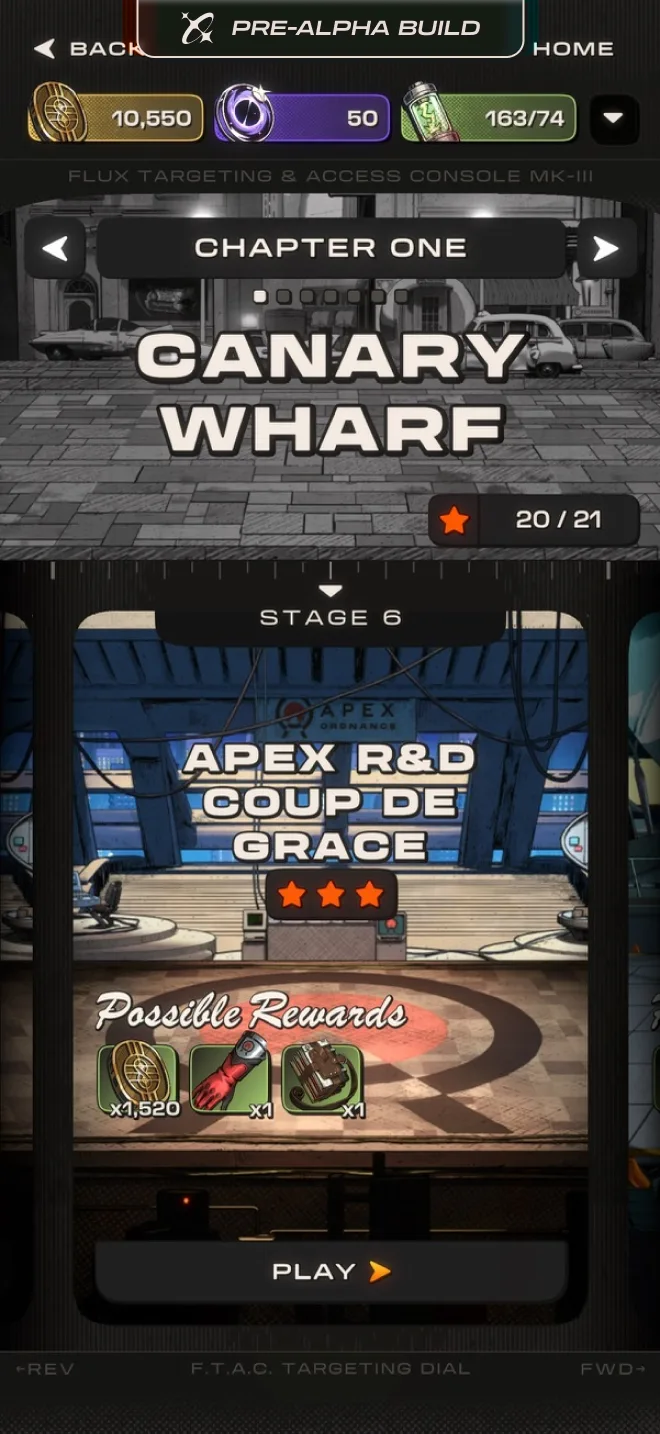Stage select screen