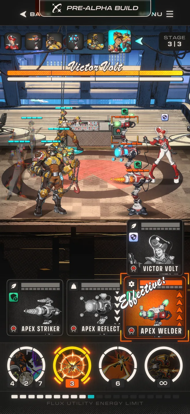 Boss battle screen