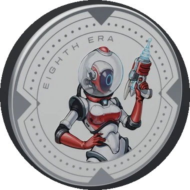 Gwendolyn E.C.H.O. coin, Colorized, in 3D